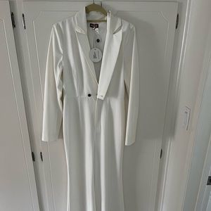 Staud White Jumpsuit Size 6 brand new tags on!